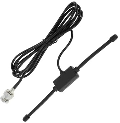 Partuto 1 Pc Universal Hidden Windshield Signal Antenna Car Truck Car Radio Aerial Glass Mount Black 59.1