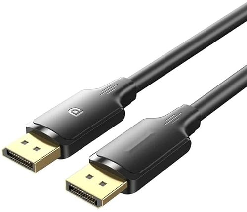 Watio Wave Câble displayport - Câble displayport mâle vers mâle de 10 m, noir, idéal pour la transmission vidéo et audio haute définition. *