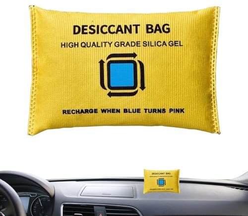 Borsa Assorbiumidità Per Auto 100 G – Deumidificatore Portatile Riutilizzabile Per Auto, Casa E Ufficio | L'essiccante In Gel Di Silice Previene La, L'umidità E Gli Odori Di Muffa | Cus