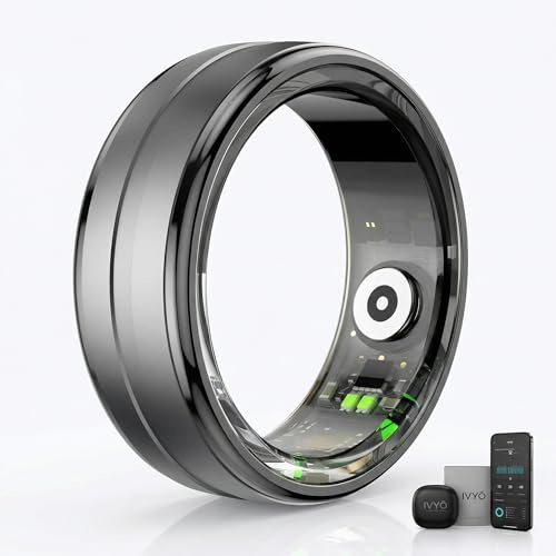 IVYO Smart Ring – Premium Gesundheitsring & Fitness Tracker ohne ABO – 24/7 Messung von Schlaf, Herzfrequenz, HRV, Stress & SpO2 – Ultraleicht, Wasserdicht & 7 Tage Akku