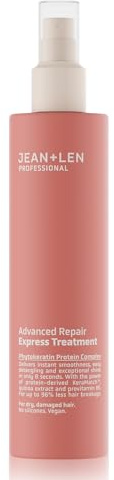 Jean & Len Express Treatment Professional Advanced Repair, vegan, 200 ml | Reparerande 8-sekunders spray-inpackning för torrt & skadat hår, tämjer frizz & vårdar intensivt, utan silikoner