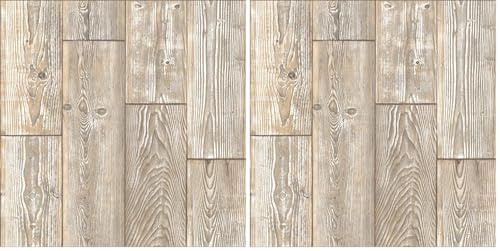 d-c-fix 6 vinilos azulejos adhesivos de pared Roble rústico 30x30 cm - impermeable y lavable - paneles decorativos pegatinas baldosas decoración revestimiento PVC - para baño, cocina (Paquete de 2)