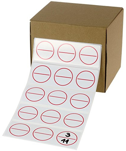 100 Etiketten Aufkleber 2-teilig Stromkreis Verteiler Kennzeichnung VDE 0108 30 mm Stromkreiskennzeichnung