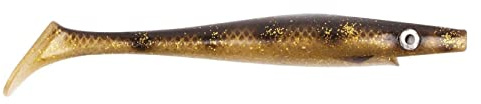 Strike Pro The Pig Shad Jr. 20 cm Gummifisch Hechtköder Gummiköder Angelköder Farbe 115 - Spotted Bullhead