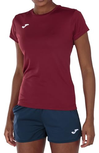 Joma Camiseta Deportiva Manga Corta Mujer, 6XS - 3XL - Mantiene Seco el Contacto con el Cuerpo, Ideal para Running o Gym - Combi