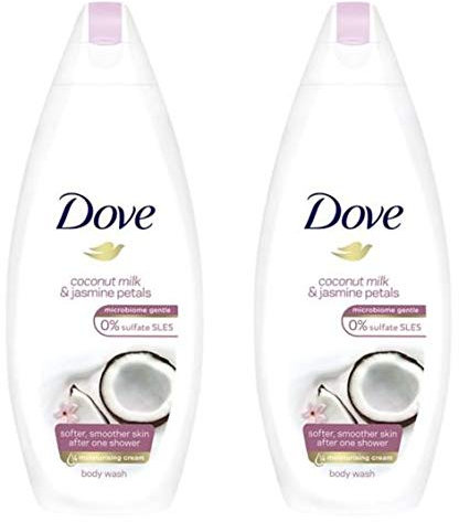 Dove Coconut Milk & Jasmine Petals Body Wash 225 ml (confezione da 2)