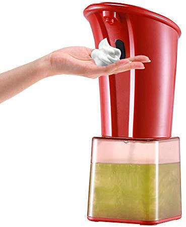 LIUXIUER Dispensador De Jabón En Espuma con Sensor De Infrarrojos, Dispensador De Desinfectante De Manos De Inducción Automática Sin Contacto con De 280 Ml