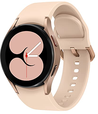 Samsung Galaxy Watch4, Runde Bluetooth Smartwatch, Wear OS, Fitnessuhr, Fitness-Tracker, 40 mm, Gold (Deutche Version)