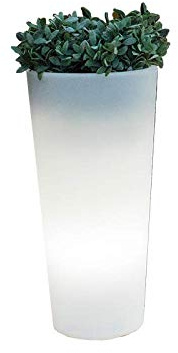 Macetero con luz Led RGBW 60 cm y 80 cm Solar y batería Recargable (60 cm Batería)