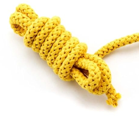 NTS-Nähtechnik 8mm | 5m Kordel | 100% Baumwolle | mit Polyester Kern (gelb)