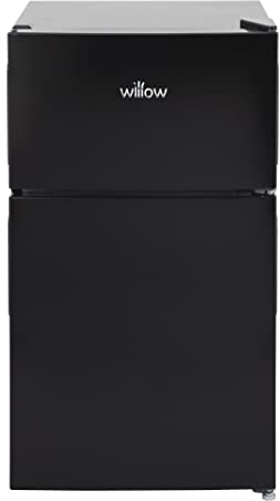 Willow WB50UCFF 86L Under Counter Fridge Freezer with 4* Freezer Rating, Adjustable Thermostat, Low Noise Level, 2 Years Warranty - Black