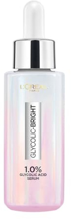 L'Oreal Paris Brightening Serum, 1% Glykolsäure, 2% Niacinamid-Serum, Visibly Minimizes Spots, Reveals Even Skin Ton, Glycolic Bright Skin, 15ml