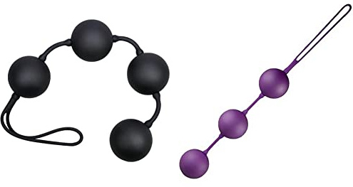 You2Toys Velvet Purple Balls 3er Kugeln - softe Liebeskugeln für sie, lila & You2Toys Velvet Purple Balls 4er Kugeln - softe Liebeskugeln für sie, schwarz