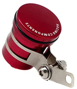 Motorrad Zylinder Ölbecher,Bremsflüssigkeitsbehälter,Motorrad Vorne Hinten Ölbecher Universal Motorrad Bremsflüssigkeit Ausgleichsbehälter aus Aluminiumlegierung