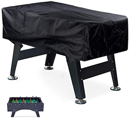 LENIAR Abdeckung Für Kickertische, Staubschutzhaube Für Tischfußball Mit 4 Verstellbaren Riemen, Wasserdicht, 210D Oxford Schwarz 160x115x50cm