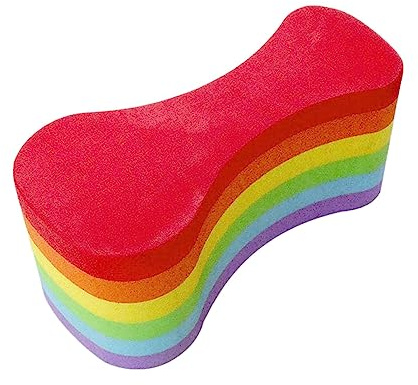 Ronyme Pull Buoy Flotador Entrenador de natación Espuma Piernas y Caderas Soporte Ayuda de Entrenamiento en Piscina para Principiantes Adultos Equipo de, arcoíris