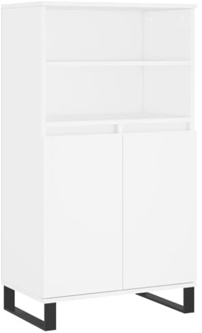 vidaXL Highboard White 60x36x110 cm Engineered Wood