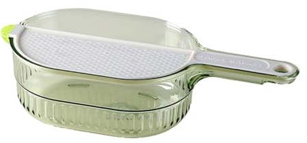 Milageto Scodella per Riso, colino per Pasta, Versatile, Scodella per, scolapiatti da Cucina, per filtrare la Pulizia, Verde