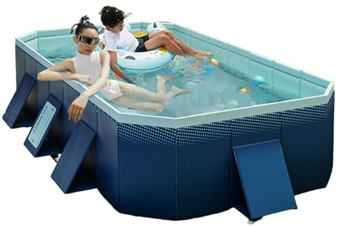 Piscine Pliable Non Gonflable pour Adultes en, Piscine familiale Pleine Taille, piscines Portables, Fosse à balles pour l'extérieur, Le Jardin, l'arrière-Cour