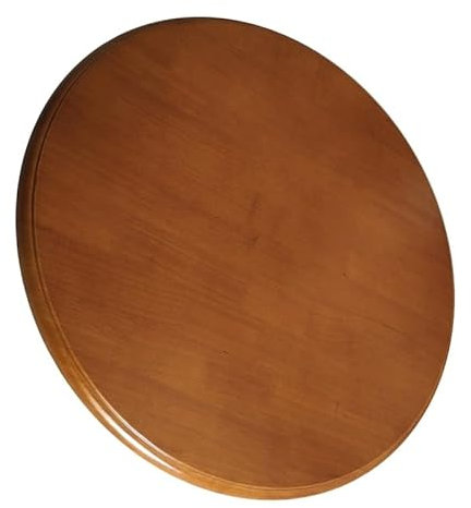 WINARA Holz Lazy Susan drehplatte, 60-100cm Esstisch Drehteller, großes drehbares Tisch Serviertablett for Küche, Runder Servierplatte for Tischdekoration(Light Brown,100cm/40)