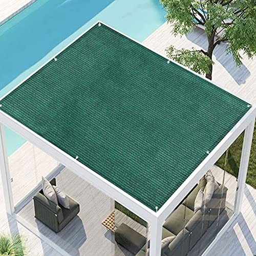Toldo parasol para exteriores de 3 x 7,5 m con 95 % de bloqueo de rayos UV, refugio resistente a desgarros para jacuzzi, jardín, pérgola, patio, color beige con accesorio para toldo