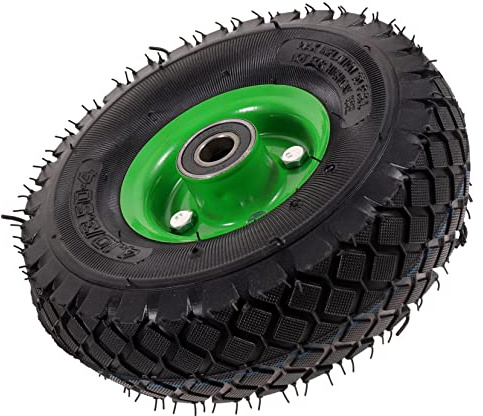 CIYODO 10 Zoll Schubkarrenrad Luftreifen Ersatzreifen Für Gartenwagen Gummirad Stoßdämpfend Leicht Tragbar Pannensicher