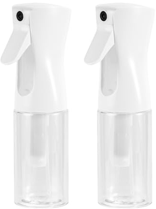 Uervoton Flacons pulvérisateurs continus Ultra Fine Mist Bouteilles d'eau vides Coiffeur Spray Bouteilles Salon Coiffeur Outil de Cheveux Pulvérisateur d'eau 200ML Transparent - 2 Pièces