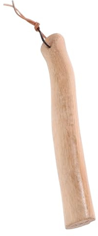 Gatuida Short Wooden Handle Replacement Ergonomic Curved Hardwood Handle for Outdoor Camping Gardening and Tool Repair 32cm Comfortable Hold