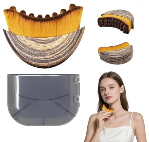 Lymphatic Drainage Brush, 1Pcs Face Brush Lymphatic Drainage, Lymphatic Contour Face Brush for Chin and Jawline Sculpting, Ergonomically Designed