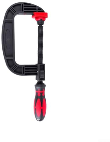 2 to 4 Inch Wood and Metalworking C Clamp with Plastic Rubber Body Quick Release and Ergonomic Handle for Efficient Use (3inch)