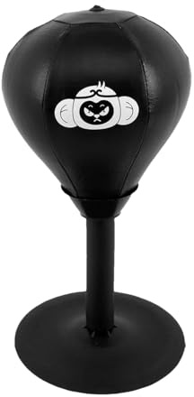 Desktop-Punchingball mit Saugnapf | Reflektierender Stressabbau-Speedbag-Saugnapf-Feder-Stanztrainer | Arbeitsplatz, Zuhause, Übungs-Trainingsgerät, Büro, Erwachsene, Kinder, Übungsspielzeug, Entspann