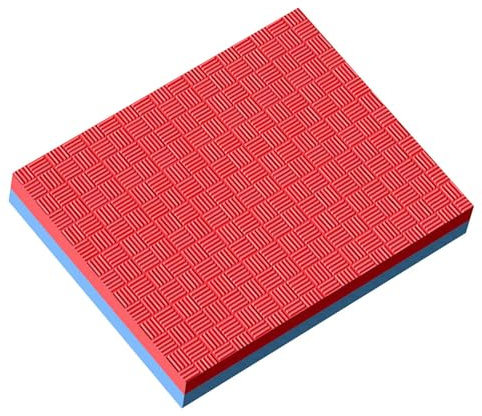 MotiveTech Tapis D'équilibre Portable, Confortable et Antidérapant en Mousse pour S'entraîner à La Maison, à La Salle de Sport, en Extérieur, en Intérieu, Rouge