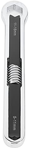 QWUUYEC Chiave Inglese Aperta Multiuso, Strumento in Acciaio Legato, Regolabile 11-16mm e 5-11mm, Spessore 9mm - Leggera e Resistenti, Design Doppia Testa per Lavori Versatili e Semp