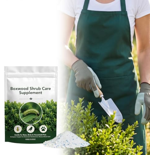 Box Tree Caterpillar Treatment, 50g (10 X 5g Individual Pouch), Treats 300m², Formula Safe For Bees, Birds & Pets, – Easy Storage, Fresh & Dry