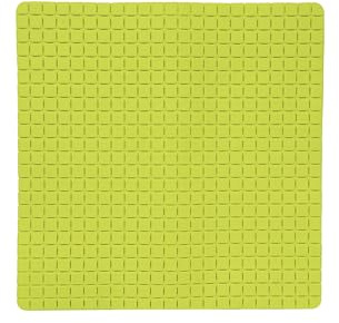 MSV - Quadro Anti-Rutsch-Duschmatte aus Gummi - 54 x 54 cm - Pistazie - Strukturierte Oberfläche für erhöhte Sicherheit - Geeignet für Standardduschen und Badewannen