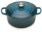 Le Creuset Evolution Cocotte de hierro fundido con tapa, Redonda, Pomo de acero inoxidable, ⌀ 20 cm, 2,4 L, Azul Deep Teal,21177206422430