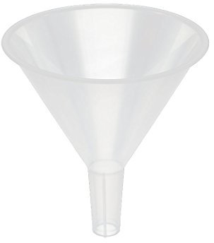 Aexit Strumento di riempimento di imbuto di plastica di imbuto di olio di acqua liquida del laboratorio della casa del diametro di 12cm ID: 491268
