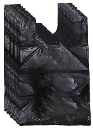 Runaup Lot de 100 sacs poubelle noirs pour produits sanitaires, préservatifs et tampons dans la chambre de dame/bureau/salle de bain