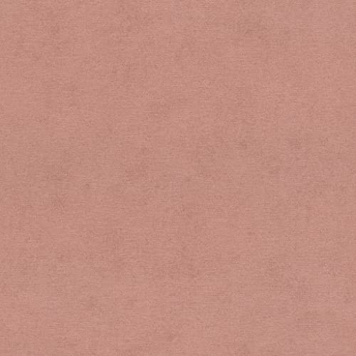 Rasch Tapeten 408157 - Einfarbige Vliestapete in Rosa mit feiner Struktur - 10,05 m x 0,53 m