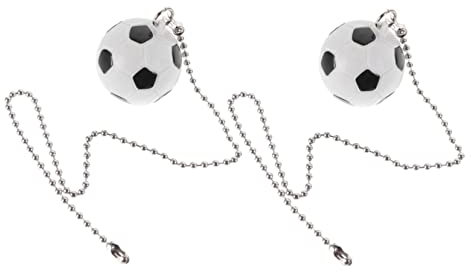 Angoily Ceiling Fan Pull Chain Extension Sturdy Iron Plastic Material Elegant Football Style Fan Pulls