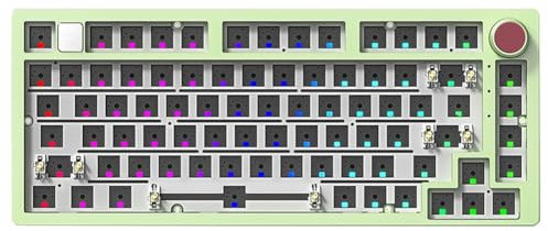 Suoumwa Kit Tastiera Meccanica Cablata 81 Kit Tastiera Meccanica Hot-Swappable RGB Retroilluminata Tastiera Cablata da Gaming da Ufficio per Laptop Montata su Guarnizione