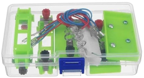 FENGJISUN Experimentos De Circuito Herramienta Circuito Físico Experimento Equipo Soporte Bombilla Batería Caja Serie Y Paralelo Eléctrico
