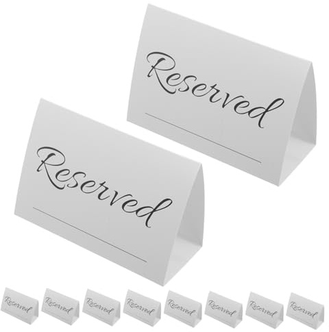 DOITOOL 20piezas Tarjetas de Asientos para Bodas Letreros de Reserva de Mesa Clásicos con Línea para Nombre para Organización de Mesas Banquetes Fiestas y Eventos Restaurantes Color