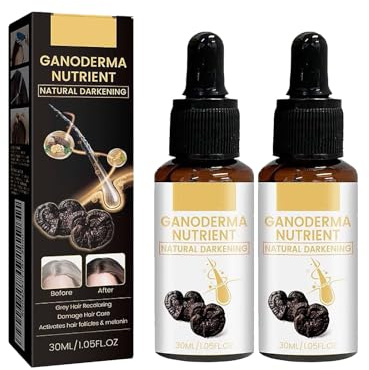 Grey Hair Treatment Serum, naturligt hårserum mot grått hår och håravfall, reparerar frizz, vegetabilisk olja med vitaminer, förhindrar för tidigt åldrande, för män och kvinnor (2 st)