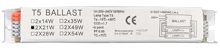 NZBZKKNBCP Balasto electrónico T5 de amplio voltaje de 220-240 V for lámparas fluorescentes domésticas. lastre(D)