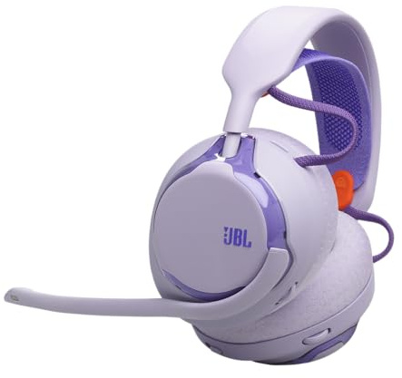JBL Quantum 650, Casque Gaming sans Fil Bluetooth, Son Spatial JBL Quantum, Micro à réduction de Bruit, câble USB-C, 45 h d’autonomie, pièces remplaçables, compatibilité multiplateforme, Violet