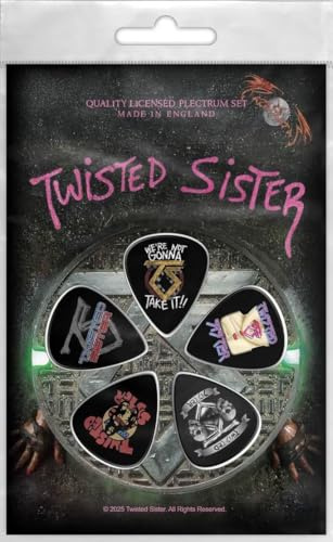 Twisted Sister Come Out To Play Plektren, 5er-Pack