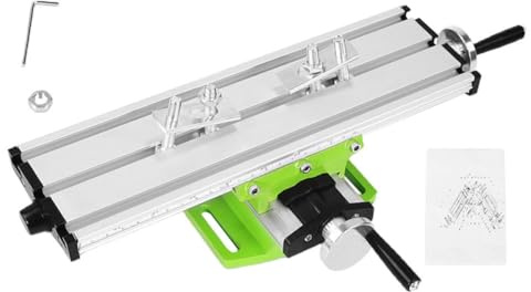 Zerodeko Tavolo Multifunzionale a Croce per Fresatrice Miniatura Tavolo da Lavoro Scorrevole Supporto per Trapano da Banco Accessori per Hobbisti e Lavorazioni di Precisione