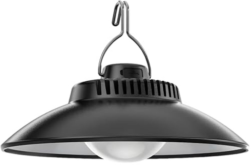 Farol para exteriores resistente a la intemperie con gancho, luz solar LED colgante de 6.7 pulgadas, lámpara portátil para tienda de campaña, luz retro de camping con pantalla de bola