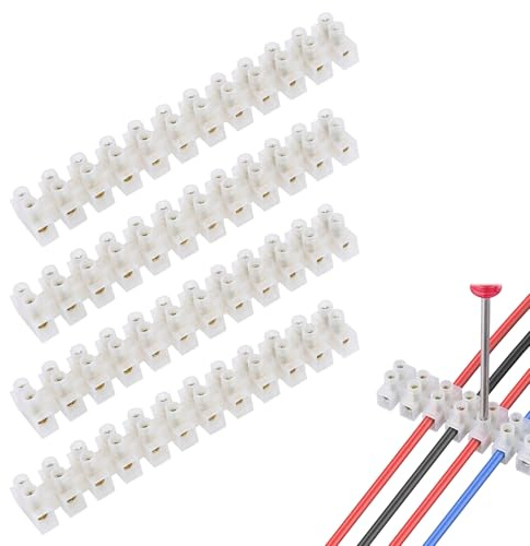 KSJEHW 48 Pezzi Morsetti Elettrici a Vite 3A 12 Poli, Mammut per Cavi Elettrici X3-0312, Morsettiera Elettrica Professionale per Collegamento Cavi, Connettori Elettrici per Cablaggio Sicuro